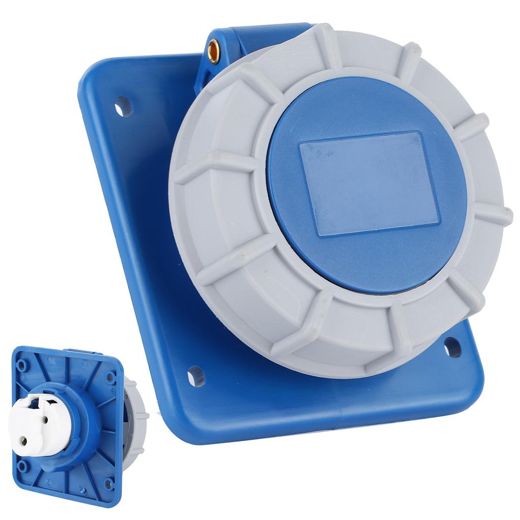 Boat Shore Power Socket with Gasket IP67 Waterproof 16A 220‑250V For Yacht RV Motorhome  Outlet Power Socket RV Socket