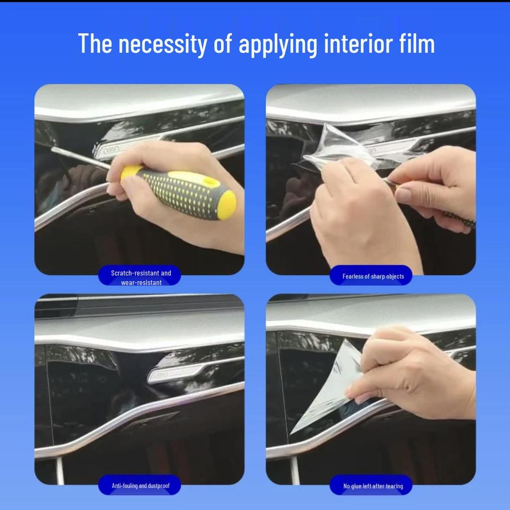 Zeekr 7X Interior Protective Film for 25 Models - Dashboard, Navigation Screen, Gear Shift Scratch Film, HD TPU.