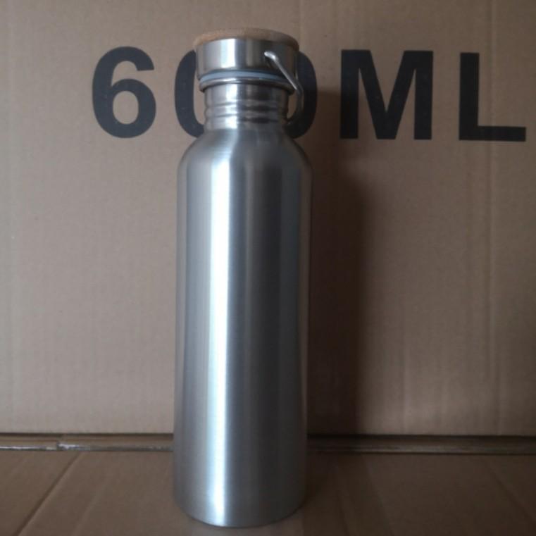 304 Stainless Steel Wide Mouth Sports Water Bottle - Portable, Single Layer & Large Capacity for Outdoor Use