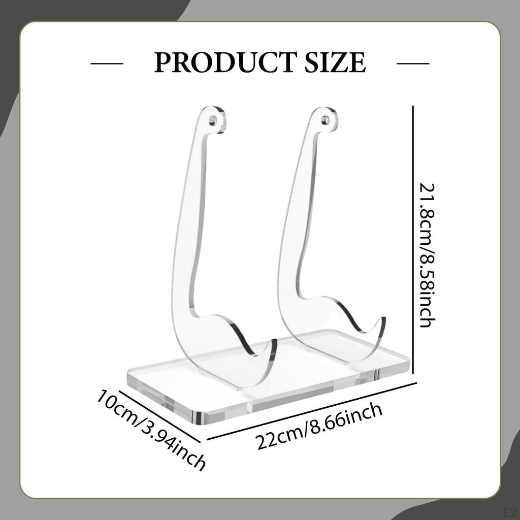 Plate Stands for Display, Picture Frame Stand, Acrylic Display Holder Easel