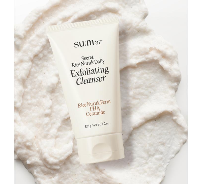 sum37 Secret Rice Nuruk Peeling to Foam Cleanser 40g – Exfoliating & Brightening