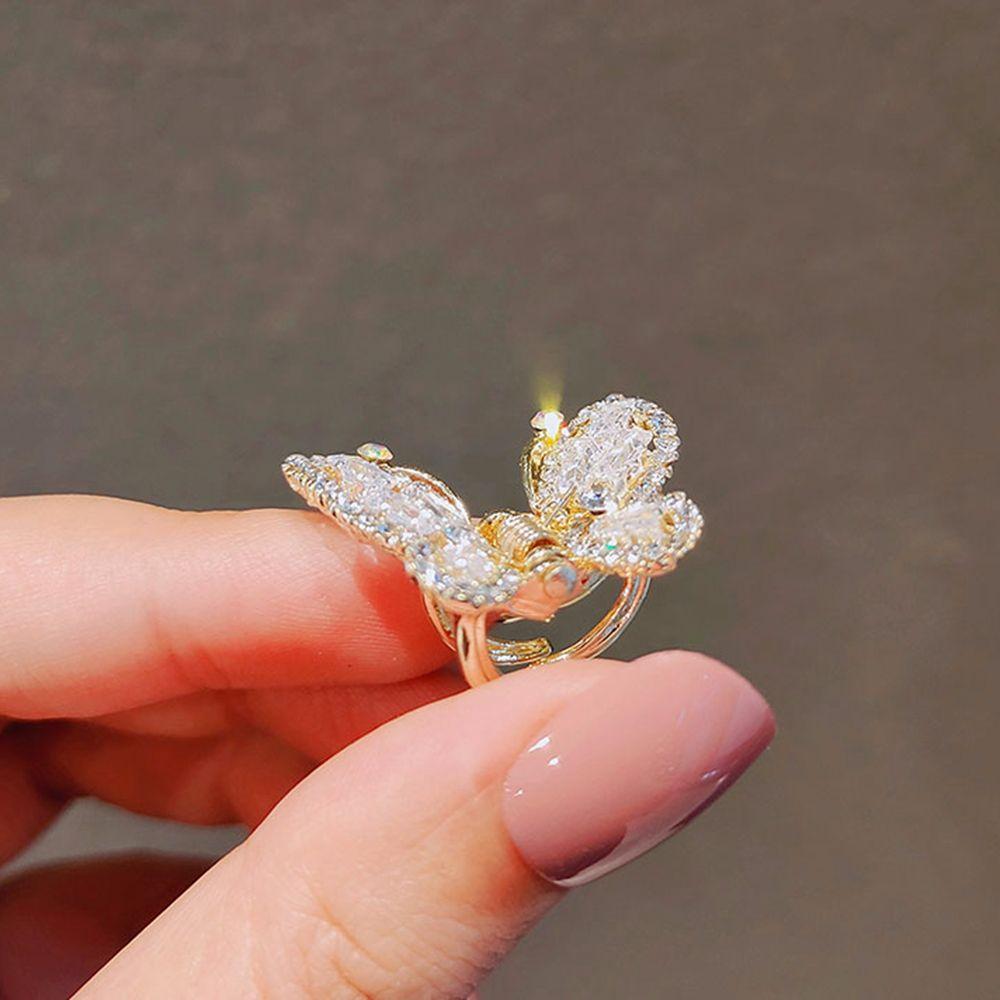Cute Elegant Korean Girl Zinc Zinc Alloy Grasping Clip Pearl Hair Clip Hair Accessories Butterfly Hair Claw