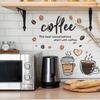 Simple and Straightforward Coffee and English Slogan Restaurant Home Wall Decoration Stickers