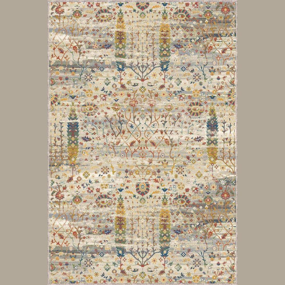 Cream Classic Motif Rug, Washable Carpet, Kitchen Carpet, Living Room Carpet, Entrance Carpet, Area Rug
