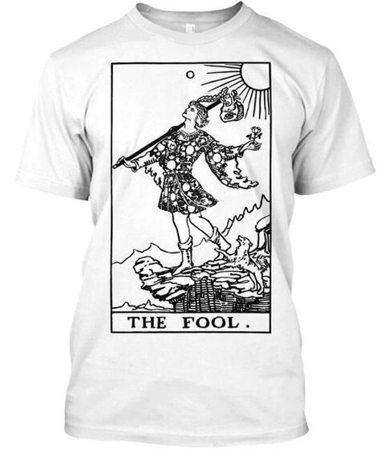 The Fool Tarot - Premium T shirt Made in the USA Size S to 5XL M
