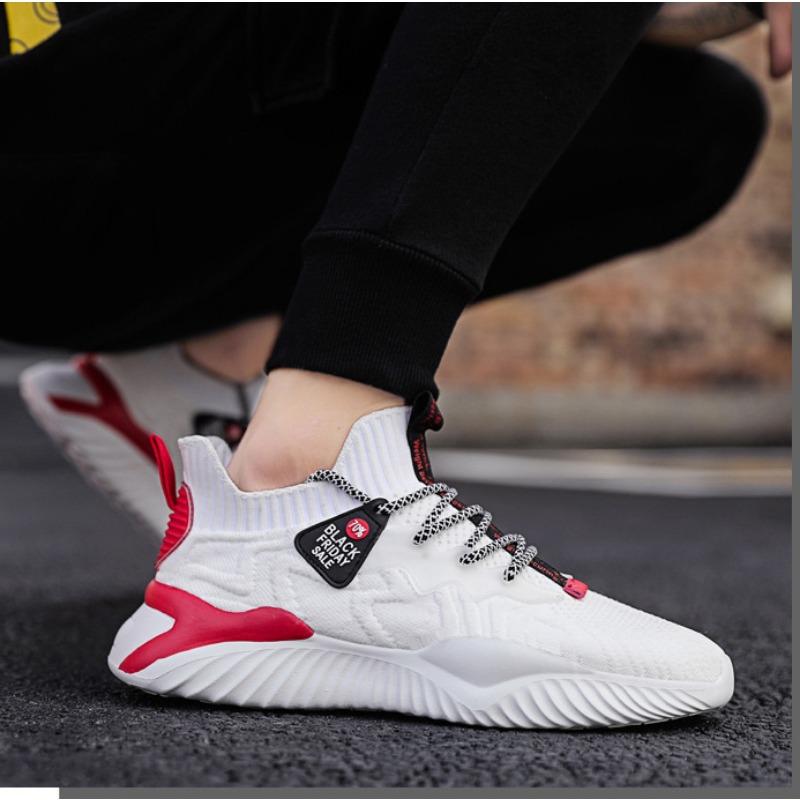 New Men's Shoes, Casual Shoes, Men's Sports Shoes, Flying Woven Breathable Running Shoes, Men's Shoes