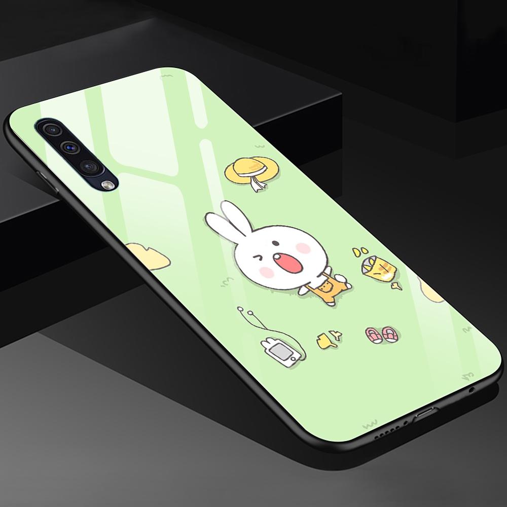 Süße Corgi Hund Hülle für Samsung Galaxy A52 A70 A71 A73 A53 A13 5g A03 A72 A22 A21s A03 Core A42 Gehärtetes Glas Cartoon Cover