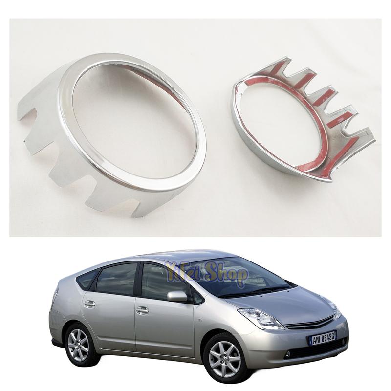 2pcs New Car ABS Chrome Accessories Plated Front Fog Lamp Cover Trim Paste Style For Toyota Prius 20 2003 2005 2006 2008 2009