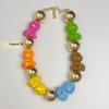 New Fashion Acrylic Colored Animal Bead Choker DIY Necklace for Girls Cute Sweet Trend Jewelry Accessories