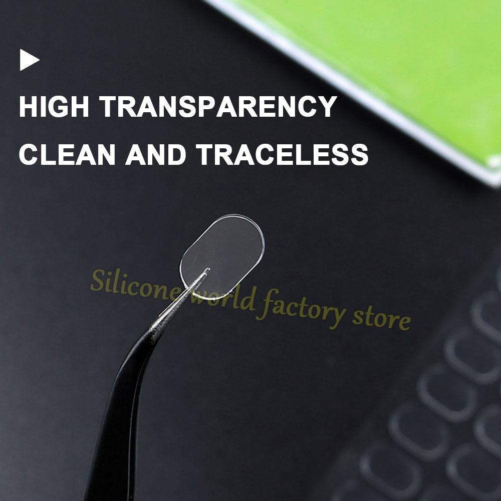 Silicone World 200PCS Double-Sided Adhesive Transparent Seamless Glue Pads Sticker for Blind Box Landscape Doll Foot Fixed Glue