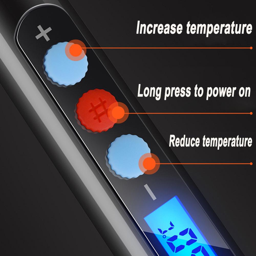 90W High Power Electric Soldering Iron Kit Set Digital Temperature Adjustable Welding Tool Solder Tin With Iron Tips Repair Tool