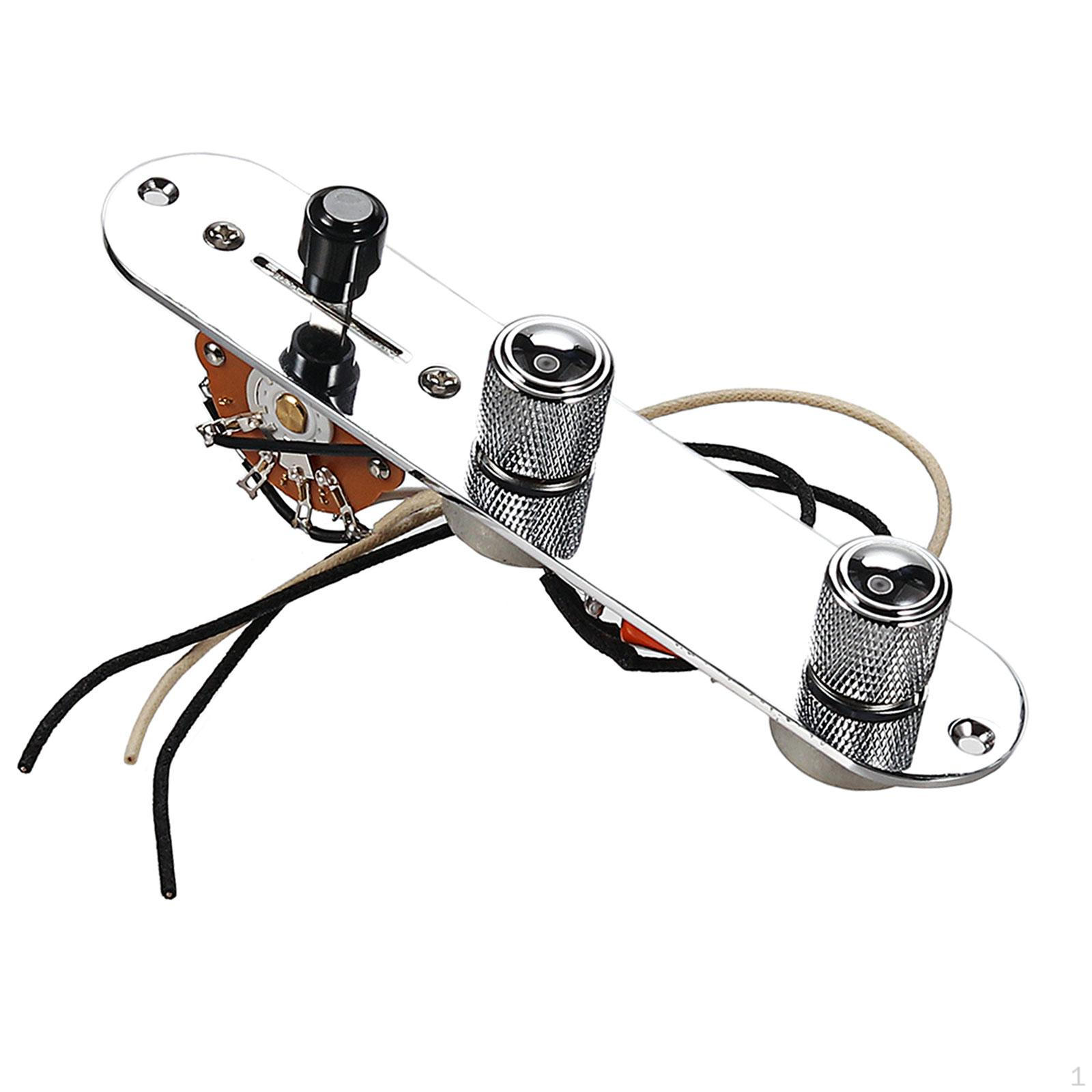 

Prewired 3 Way Control Plate Replacement Switch Knobs Circuit Board Components Metal with Wiring