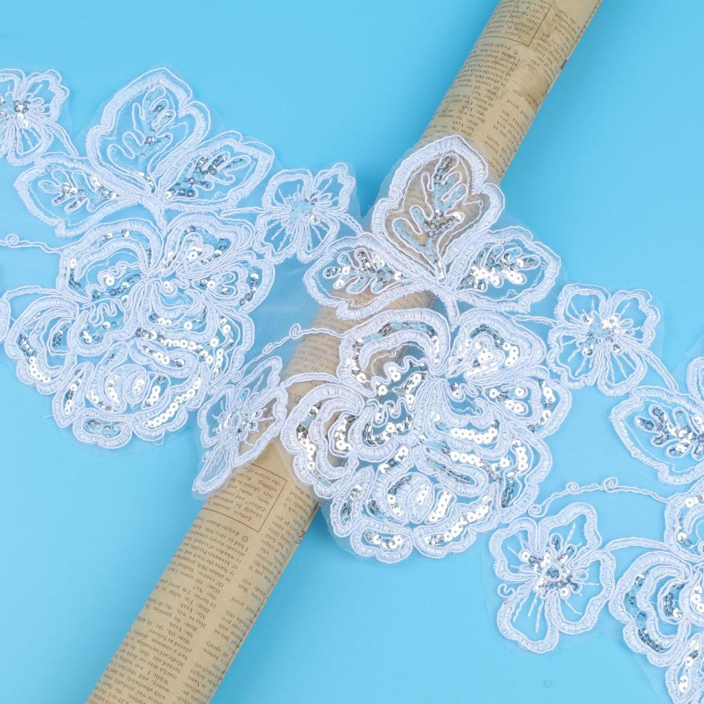 Star Lace 20Cm Wide Lace Car Bone Lace Dance Clothing Wedding Dress Headgear Decorative Accessories