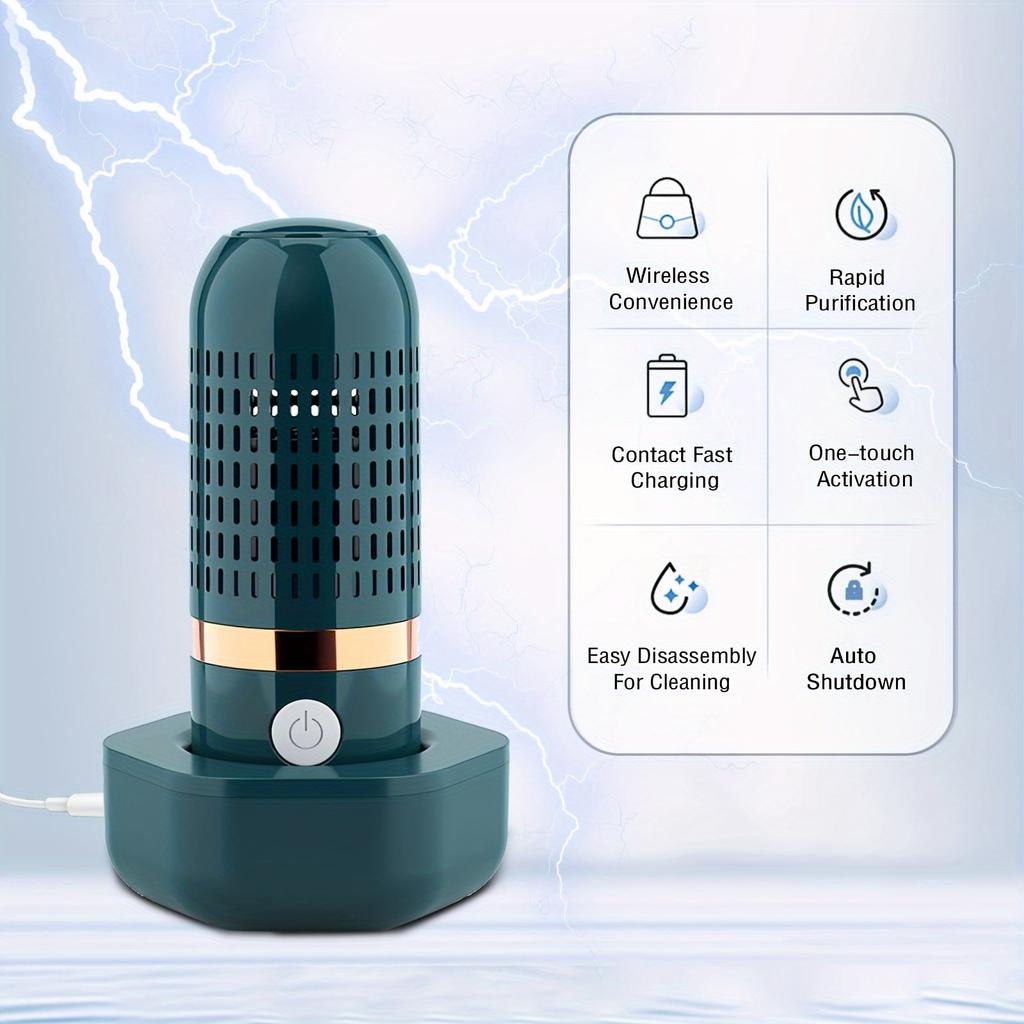 Wireless Fruit Vegetable Washing Machine Protable Capsule Shape Fruit Food Purifier Kitchen Automatic Vegetable Washing Machine