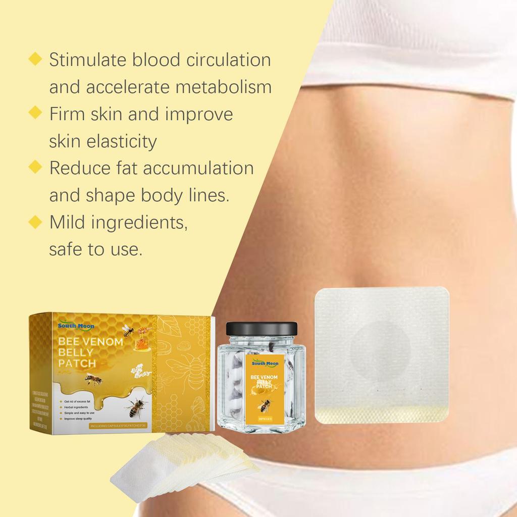 South Moon Bee Venom Body Patch Slimming Belly Button Patch Tummy Trimming Body Curve Body Firming Skin