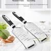 2pcs Stainless Steel Grater and Slicer Set for Vegetables, Fruits, Cheese , Includes 2 Graters with Black Handles and 2 Slicers with White Handles