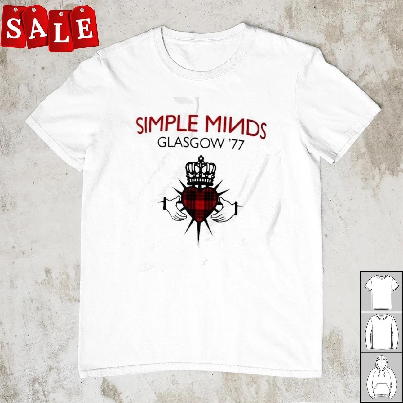 New Popular Simple Minds white short sleeve Unisex S-5XL T-Shirt JM593 XL