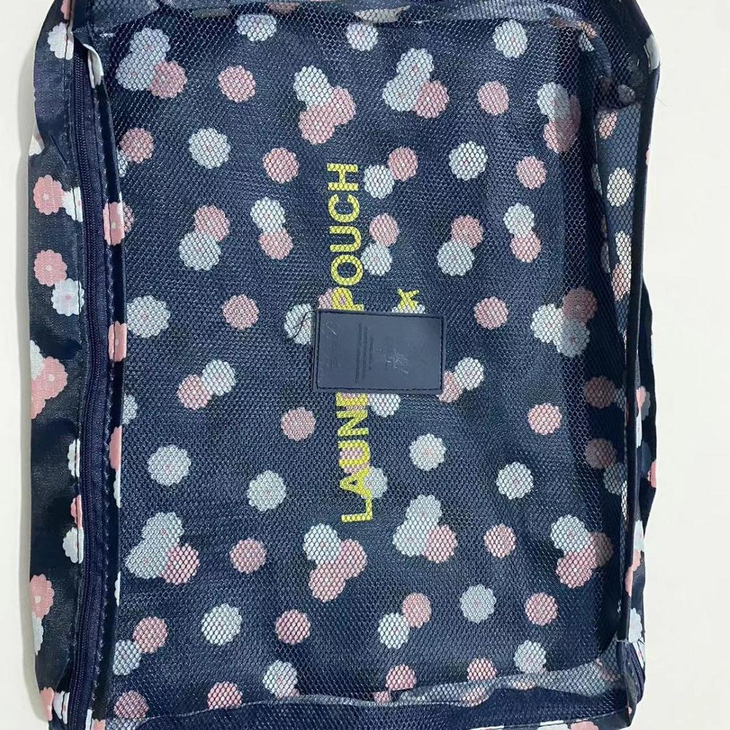 Korean Floral 6-Piece Travel Organizer Set - Large Size Storage Bags for Travel