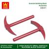 Non-Toxic 233Pcs/Lot 3841 Pickaxe Building Block Moc Farm Tool Accessories Compatible With Brick Children Toys Gift Box
