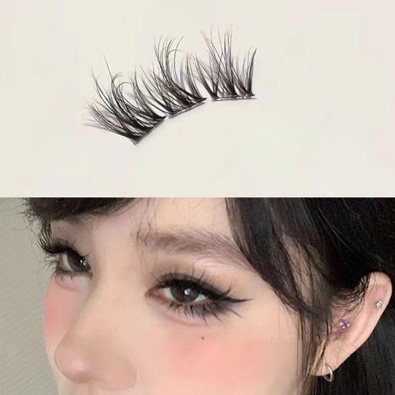 Natural Eye Manga False Eyelashes Cluster Fake Eyelashes Curling Up Long And Thick Lashes Volume Mixed Tray Natural Lashes