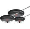 Set of 3 E304S344 Jamie Oliver Cook's Direct Stainless Steel Frying Pans