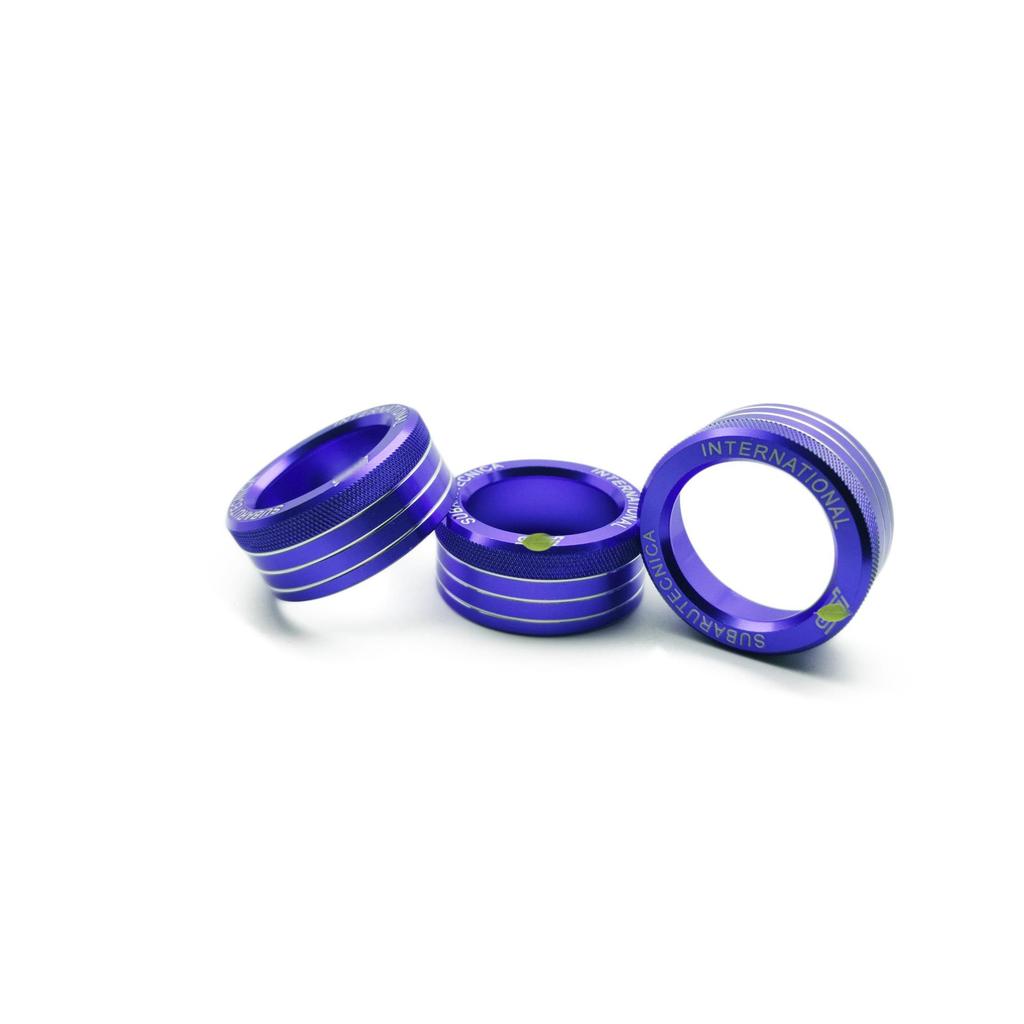 Decorative AC Knob Ring for GT86/Subaru BRZ - Fits 20 Models with Logo On Center Console.