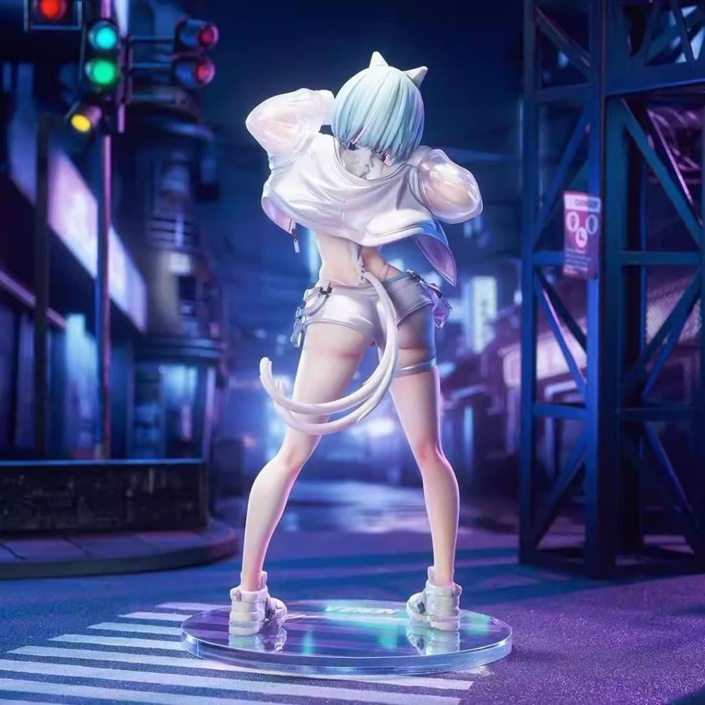 26cm Near-Future Nekomata Anime Girl Standing Pose Anime Figure Model Statue Collection Desktop Decoration Ornament Toy Gift