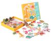 23-Piece Early Education Wooden Puzzle for Kids: Vegetables, Fruits, Animals, Transportation