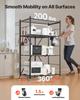 VEVOR 4-Tier Foldable Storage Shelf, 36W x 21D x 60H Inch Folding Metal Rack Shelving Unit