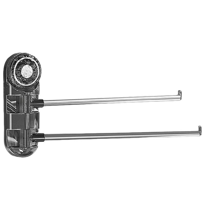 Mocny wieszak na ręczniki łazienkowe Elegancki wieszak na ręczniki z przyssawką Ścienny organizer na ręczniki do łazienki