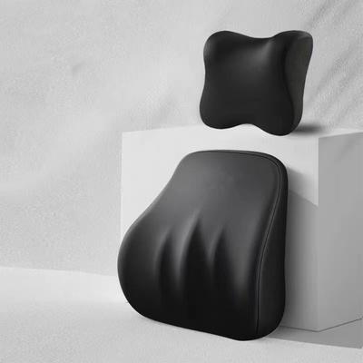 2026 New Universal Soft Memory Foam Car Seat Cushion & Pillow Set with Cooling Headrest Lumbar Support Waist & Neck Rest