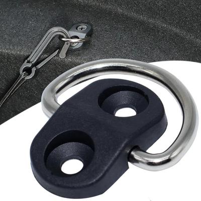 4 set di ganci per pavimento per rete di carico, accessori per bagagliaio posteriore, rete per pavimento di carico, gancio di fissaggio, anello di sospensione, kit di fissaggio per rete a schermo piatto