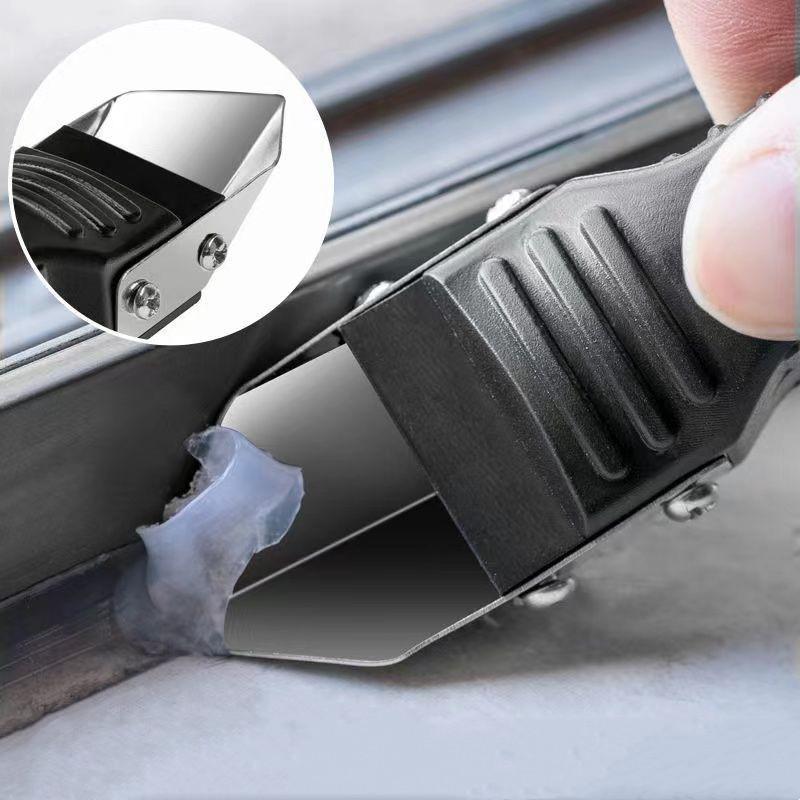 5 In 1 Silicone Squeegee Squeegee Remover Knife Repairing Sealant Smooth Grout Trowel Rubber Shovel Floor Glass Glue Quick Tool