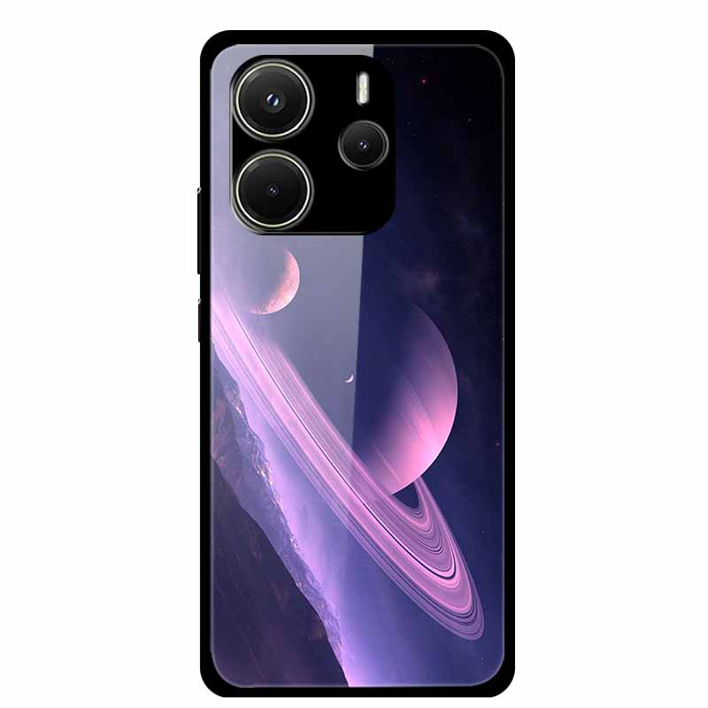 Case For Redmi Note 14 4G Case Note14 Coque Tempered Glass Hard Back Cover For Xiaomi Redmi Note 14 5G Phone Case Soft Bumper