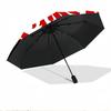 Eintracht Frankfurt Aufdruck Automatischer Öffnungs-Schließ-Regenschirm, Tragbarer Faltregenschirm, für Outdoor-Pendeln Campingausflug, Ideales Geburtstagsgeschenk