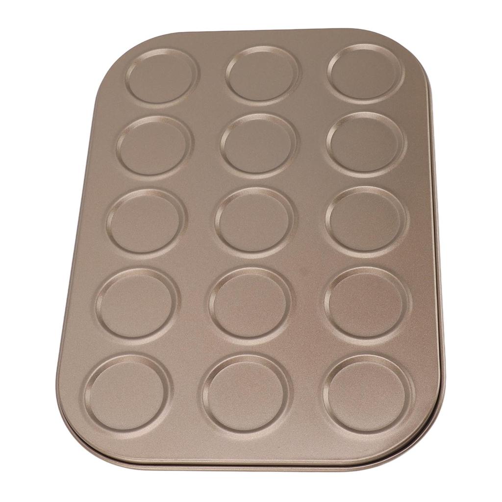 Muffin Top Pan Macaron Bakeware Pan Muffin Tray Baking Mold Carbon Steel Bakeware for Oven Baking Gold
