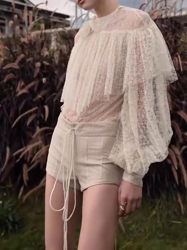 Osborne Court Victorian Lace Ruffle Blouse