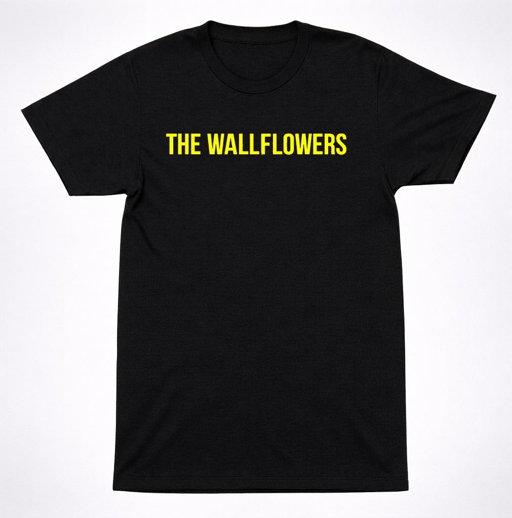 The Wallflowers Logo T-Shirt 90s Alternative Rock Band Classic Black Tee S разноцветный
