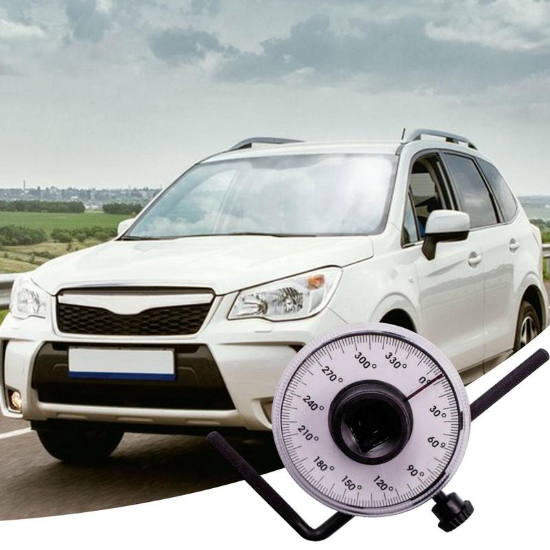 1/2 Inch Drive Torque Angle Gauge 360 Degree Angle Rotation Measurer Hand Tool Wrench Measuring Automotive Meter Tools Portable
