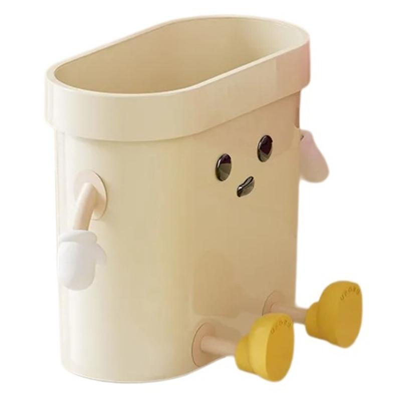 Nordic Waste Container Trash Bin Garbage Bin Nordic Modern Waste Bin for Indoor Use for Kitchen, Living Room, Bedroom