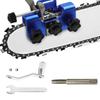 Chainsaw Sharpener Kit Fast Chainsaw Sharpener Stone Woodworking Sharpening Tool Portable Hand Crank Chain Saw Sharpener