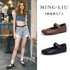First Layer Sheepskin Mary Jane Shoes Women's 2025 Summer New Square Head Shallow Mouth Single Shoes Women's French Beautiful Casual Women's Shoes