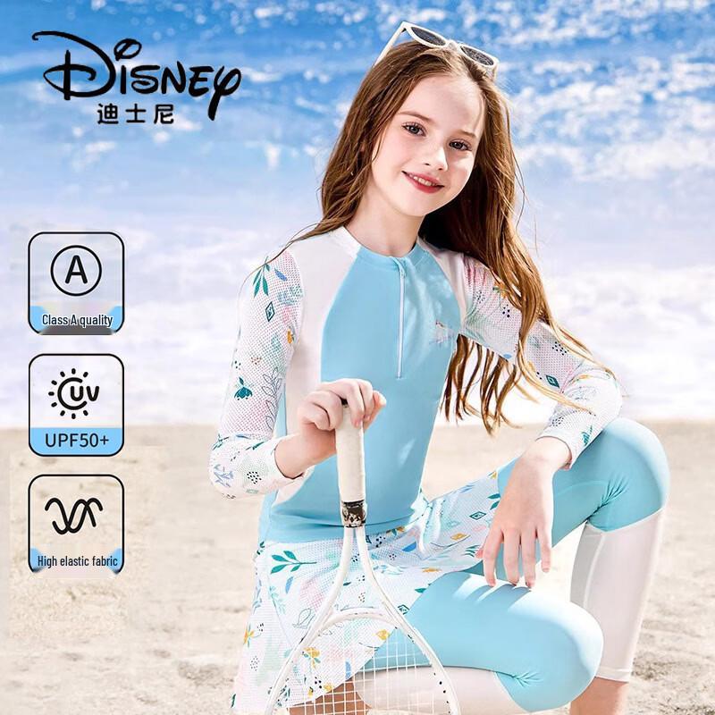 

Disney Girls Long-Sleeve Two-Piece Elsa Swimsuit 120