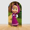 Children's Birthday Theme Party Decoration Arch Backdrop Cover Girl and Bear Birthday Background Decor Baby Shower Supplies