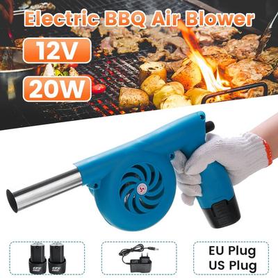 Venkovní grilovací ventilátor Bezdrátový přenosný BBQ gril měchy na oheň Nástroje Piknik Kempování S lithiovou baterií Elektrický ofukovač vzduchu