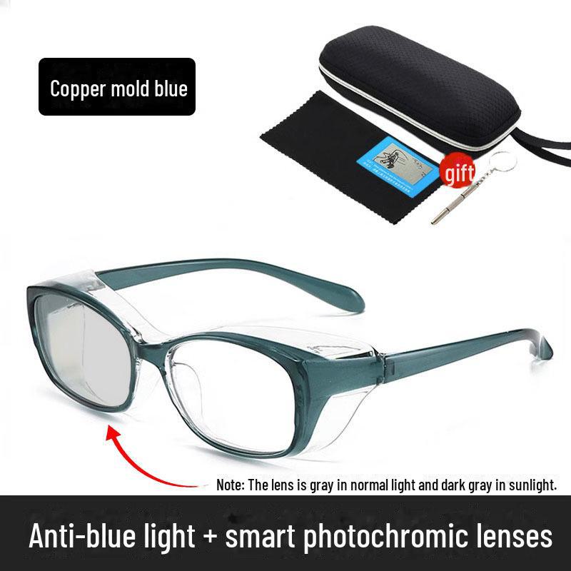 Anti-Blue Light & Anti-Radiation Surgery Glasses for Dry Eye & Myopia with Double Eyelid Support