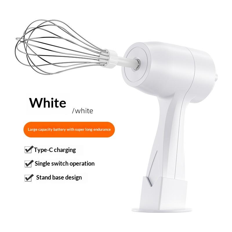 Noise-Free Electric Whisk Cordless Rechargeable Electric Hand Mixer For Baking Cooking Panel Speed For Whisking For Kitchen