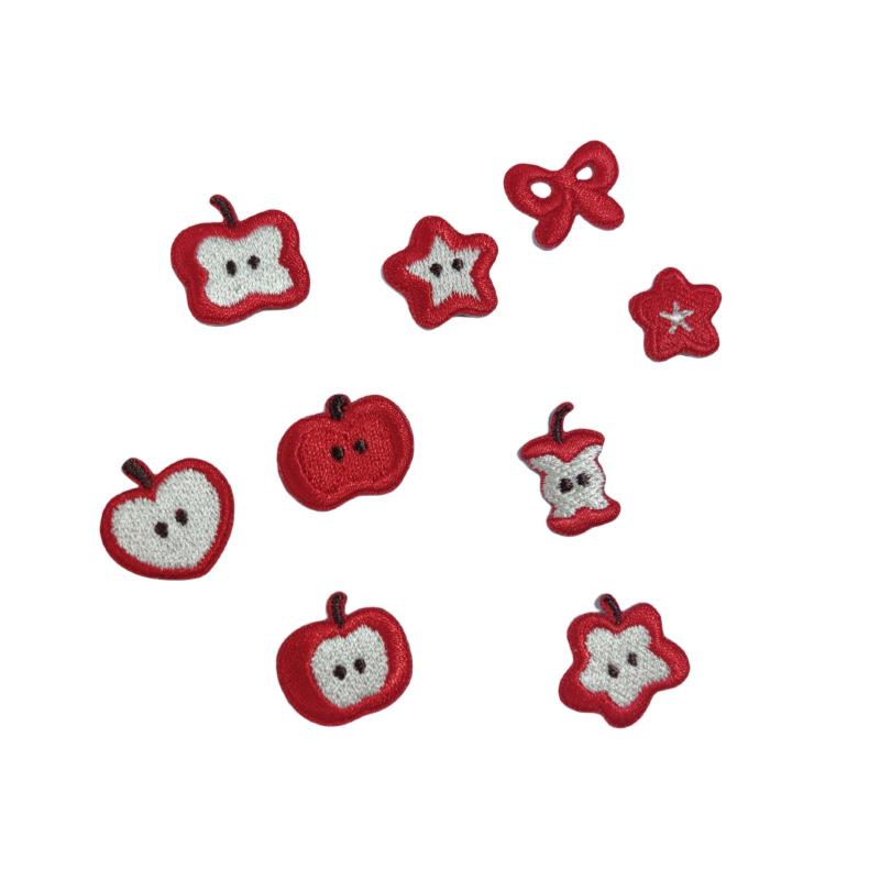 

Чарівна маленька вишивка у вигляді яблука - Зірки Прикраса для одягу Значок