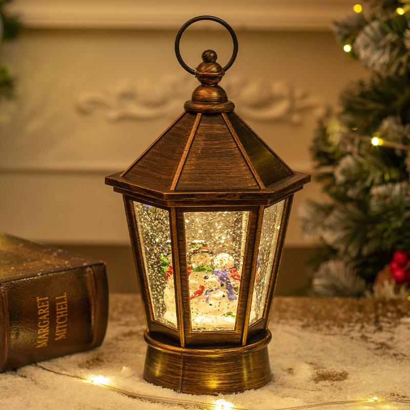 Christmas decorations crystal lantern Christmas retro night light creative Christmas gift