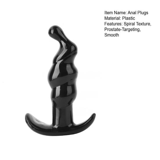 Large Silicone G-Spot Anal Plugs Tapered Prostate Massager for Beginners Advanced Waterproof Easy-Clean Discreet Adult Toy for Couples